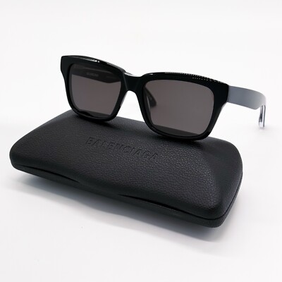 NEW BALENCIAGA BB0346S 001 SQUARE BLACK GREY UNISEX SUNGLASSES BALENCIAGA Balenciaga BB0345S 001 Sunglasses - US main image 4