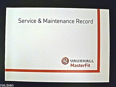 Vauxhall Tigra Service Book unused