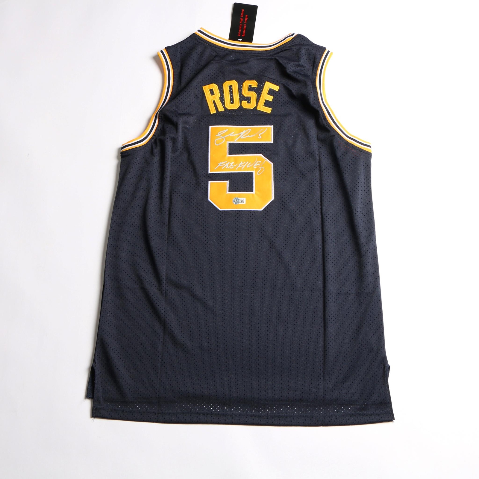 Jalen Rose Autographed Signed Michigan Wolverines Jersey Beckett COA 