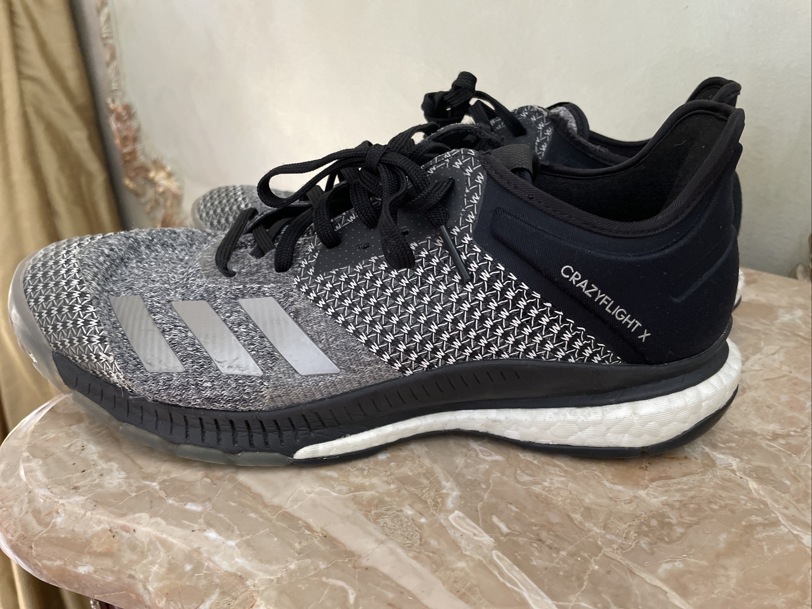 Adidas Crazyflight X2 Volleyball Shoes Size 9 Grey Bl… Gem