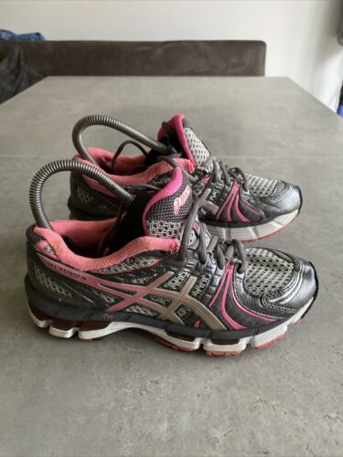 Asics Gel-Kayano 18 Pink/Grey Athletic Running Shoes Sneakers Women’s UK 4.5 - Picture 1 of 7