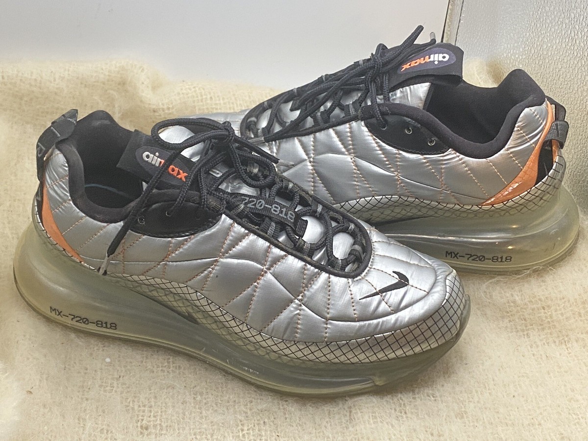 Nike Air Max MX 720-818 Mens Sneaker BV5841-001 Metallic Silver