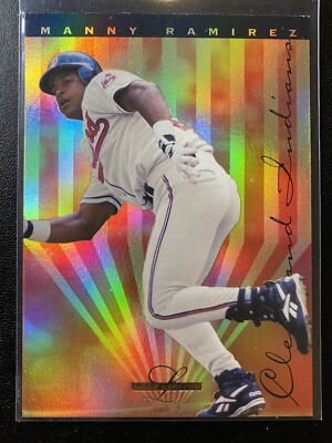 1995 Leaf Limited Gold Prism Foil #23 Manny Ramirez Cleveland Indians Guardians