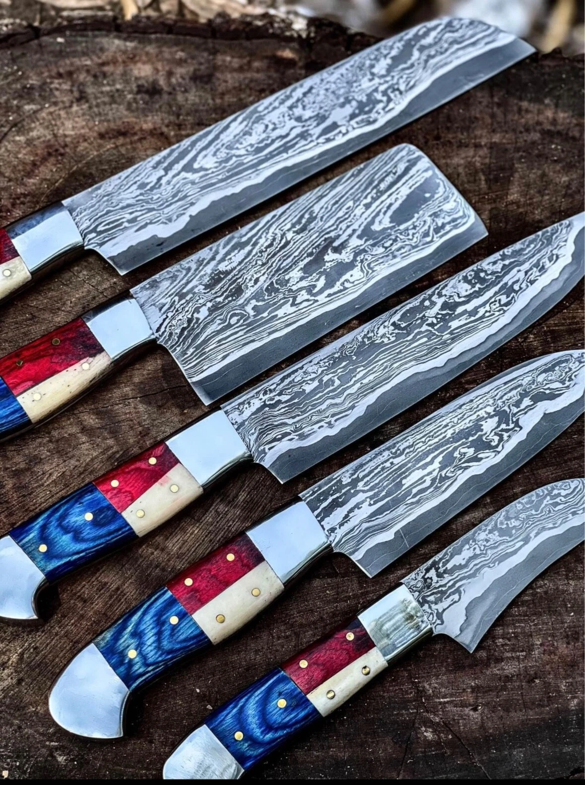 Handmade Damascus Steel Culinary Chef Knife With Unique Design Pattern