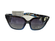 Hurley Blanca Sunglasses Blue Demi Ombre Square Smokey Polarized NON-RX New NWT