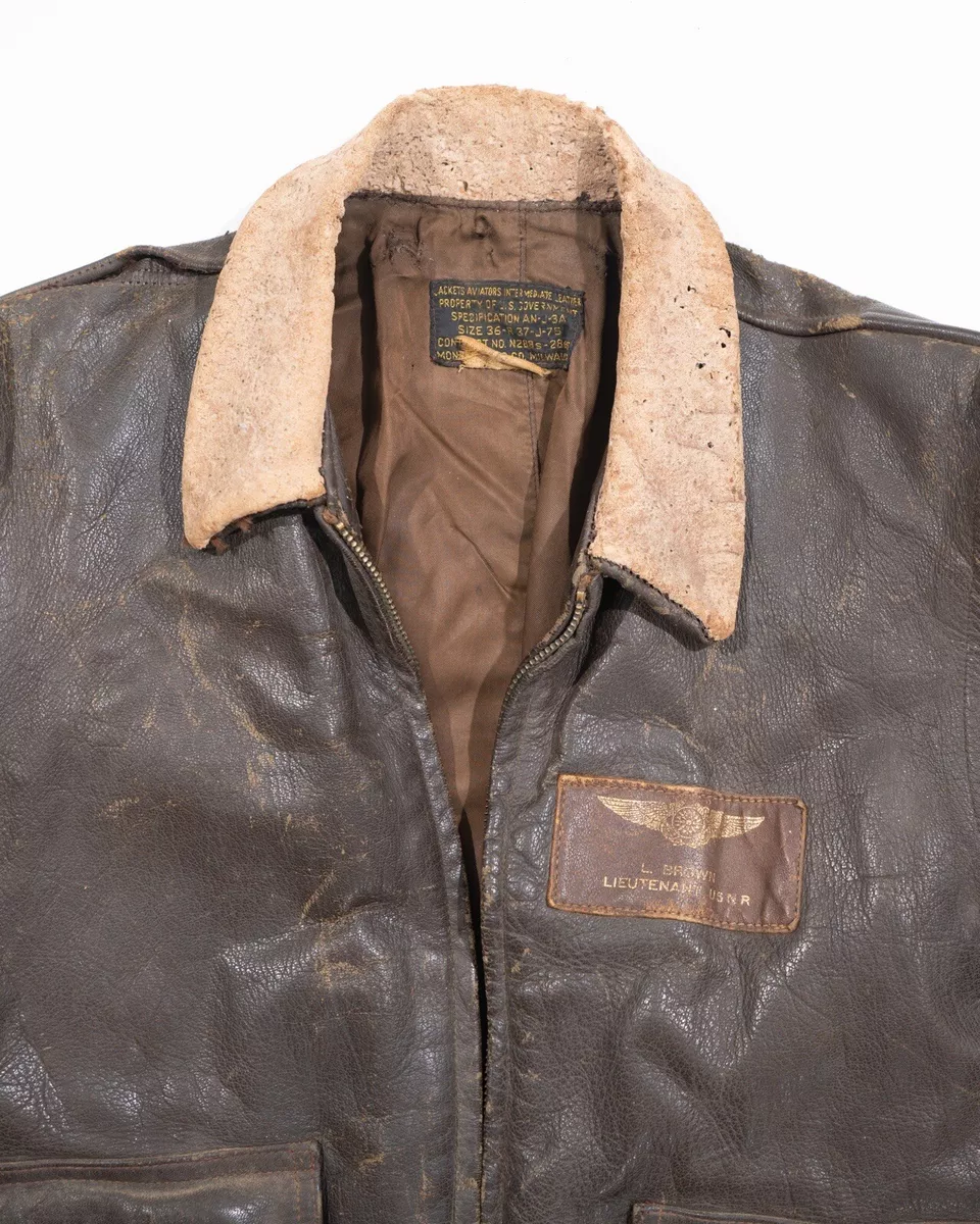 WWII USN MONARCH MFG. AN-J-3A FLIGHT JACKET | eBay