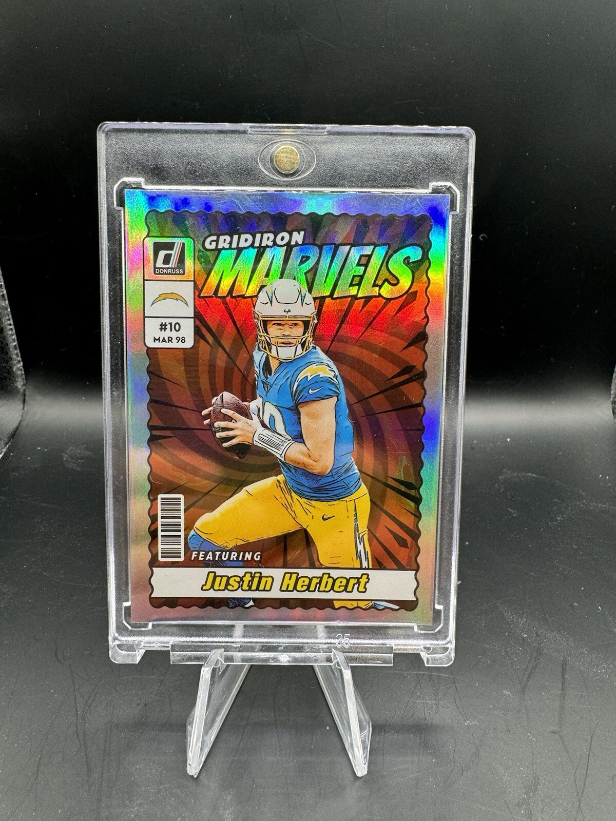 Justin herbert 2023 Donruss gridiron marvels case hit