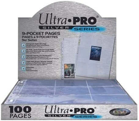 Ultra Pro Silver Series 9 Pocket Trading Card 100 Pages Box
