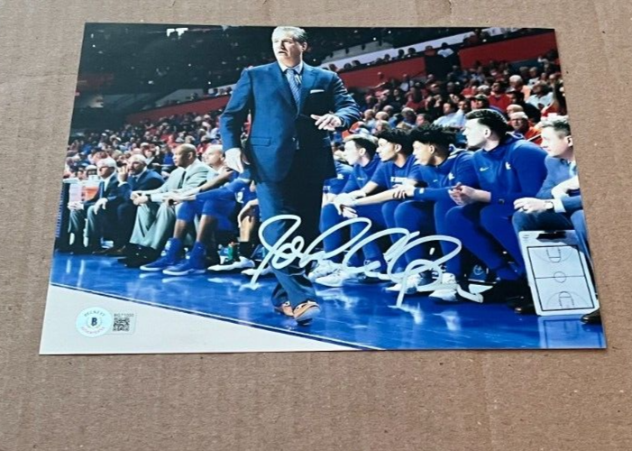 JOHN CALIPARI SIGNED KENTUCKY WILDCATS 8X10 PHOTO BECKETT CERTIFIED #2 