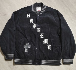 Supreme Old English Varsity Jacket Xl Worn Twice Ebay