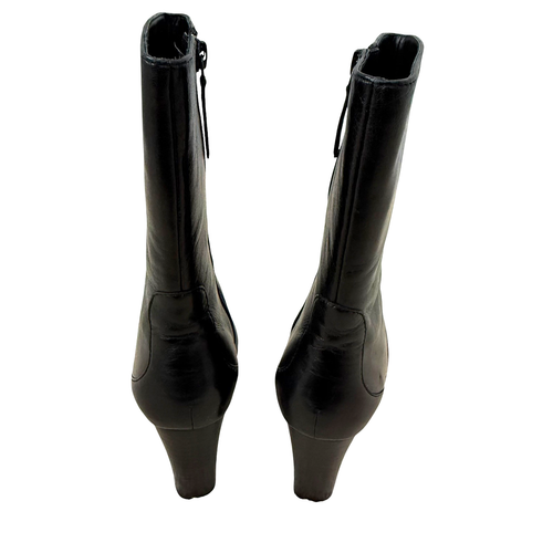 Cole Haan Harper Kurzstiefel Damen 6 B Schwarz Nappaleder Stiefel Vintage - Bild 6 von 14