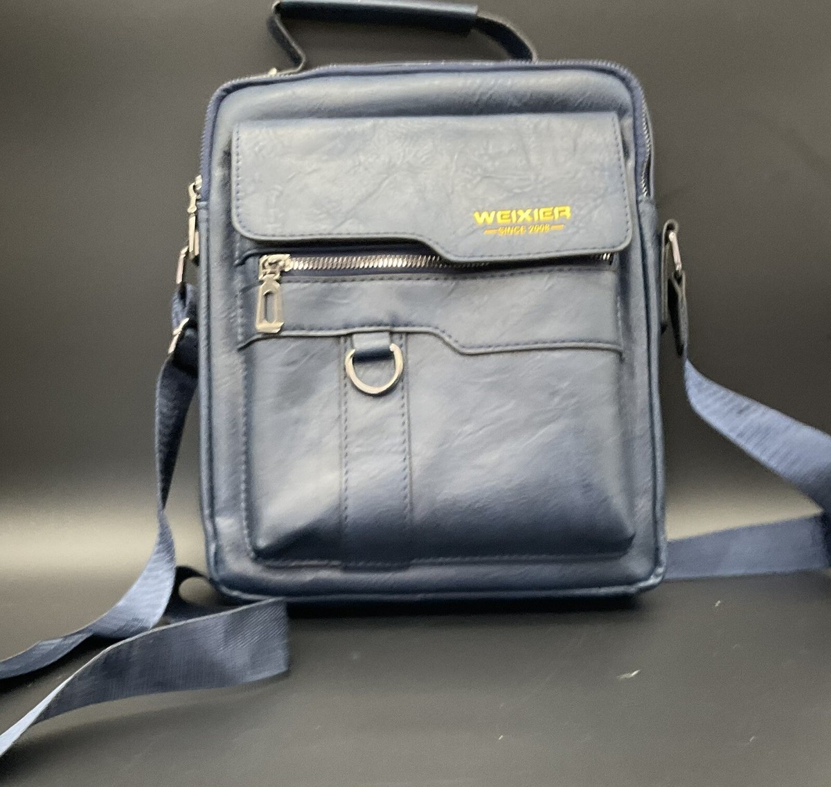 Weixier Crossbody Shoulder Bag Leather Vertical Business Unisex | eBay