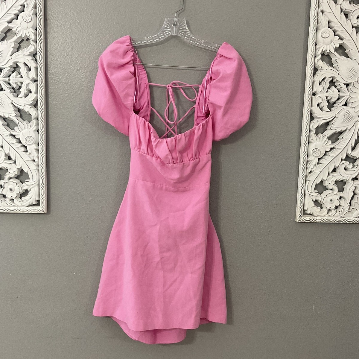 knee length dresses for ladies Strawberry Fields. Puff Sleeve Mini – ELF