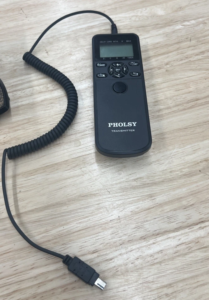 Mando a distancia obturador inalámbrico con temporizador digital para cámaras panasonic y leica Foto 4 de 4