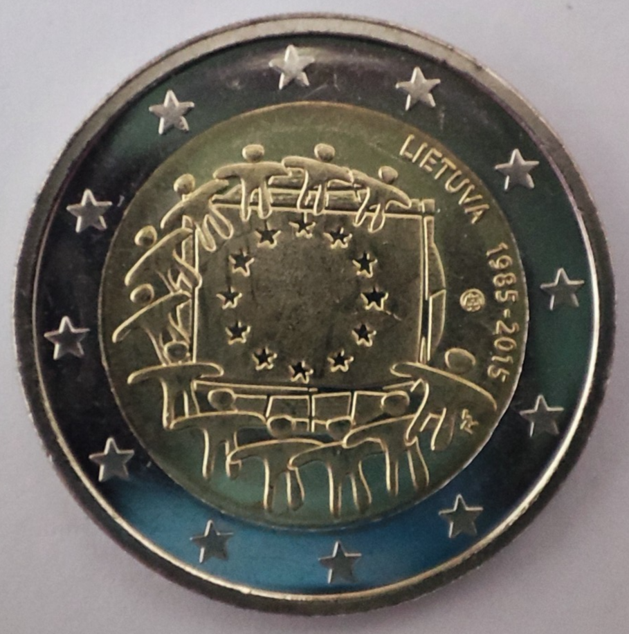 Lithuania 2 euro coin 2015 