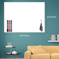 White Board Paper, Dry Erase Wallpaper, Peel and Stick Dry Erase Board, 36' x 24