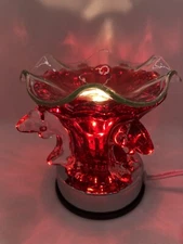 Red Dolphin Electric Touch Aroma Lamp/Night Lamp/Wax Warmer/Oil Burner Free Ship