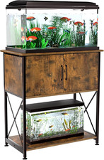 20-29 Gallon Aquarium Stand Metal Frame Fish Tank Stand with Cabinet Storage, fo