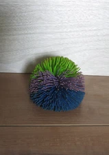 VTG Oddzon 90s 2.5" Koosh Ball Purple Green Blue Rubber Toy READ