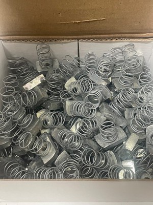 100 Count Box Unistrut Strut Channel Nut with Spring 3/8''-16 Electro-Galvanized