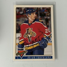 1993-94 Topps Premier Brian Skrudland #508 Auto Autograph Signed Panthers