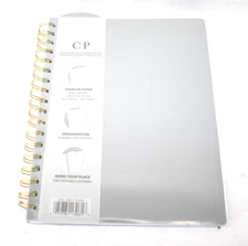 Carolina Pad CP Premium Paper Heavyweight Metal Ring Spiral Notebook Gray