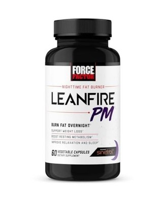 Force Factor LeanFire PM Night Weight Management 60 Veg Capsules No Sugar