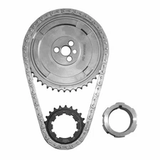 SA Gear Timing Set 78936T-9; Sngl Roller 9-Key, Billet for 07-10 Chevy LS 3-bolt