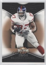 2009 Topps Triple Threads Sepia 68/249 Brandon Jacobs #39 1u7
