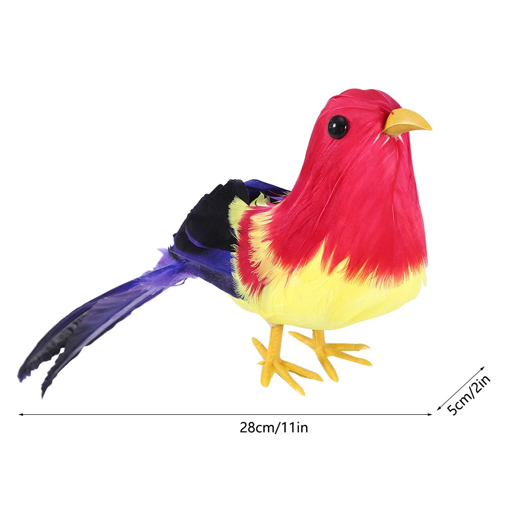 High Simulated Foam Landscape Animal Bird Lawn Figurine Handcrafted Garden BAJ