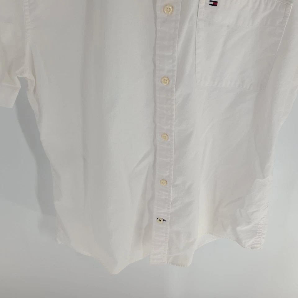 Camisa Tommy Hilfiger Custom Fit Coupe Sur Mesure Abotonada Blanca Talla L Foto 4 de 4