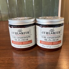 Curlsmith Curl Conditioning Oil-In-Cream 8 fl oz Step 3 Hair Vegan Set Of 2 