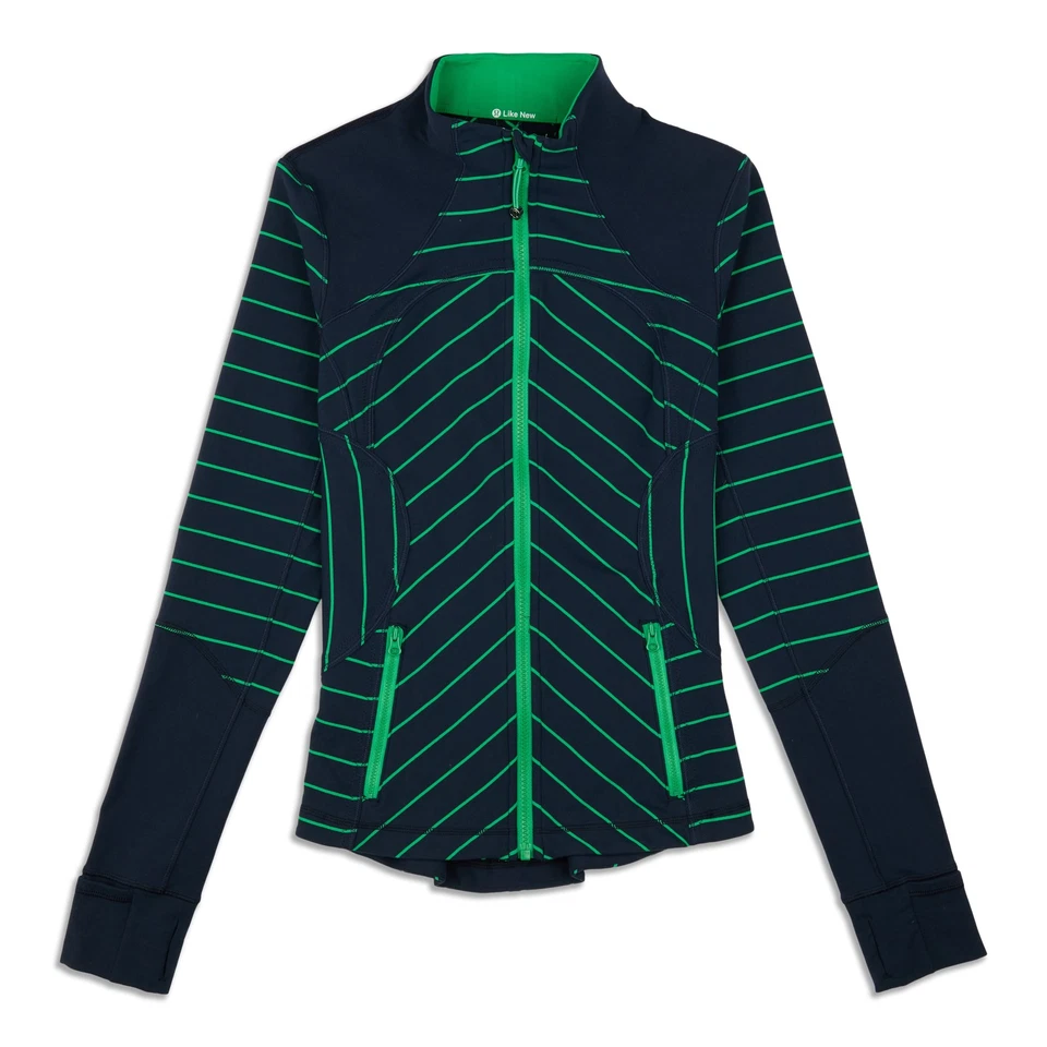 Chaqueta informal con cremallera para mujer Lululemon talla 0 multi