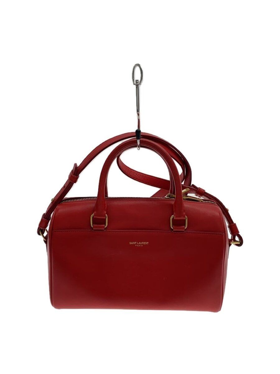 Borsa a tracolla SAINT LAURENT pelle rossa tinta unita 330958 usata