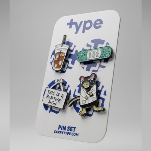 Type Brand - Medical pins (to put on a purse, bag, jacket; whatever)