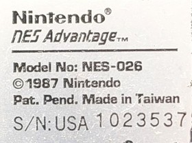 Nintendo Console NES-001 Bundle NES-026 Advantage, 2 Controllers & guns, 5 games