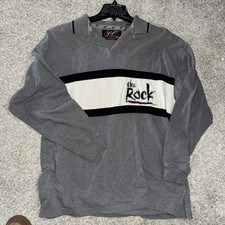 RARE Vintage 1999 The Rock WWF Attitude Signature Series Long Sleeve Shirt XL