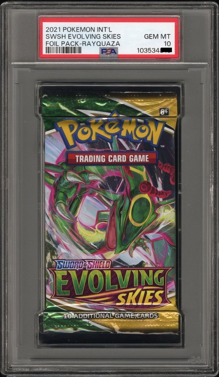 Pokemon Evolving Skies Rayquaza Art Authentic Sealed Booster Pack