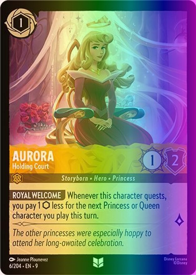 Lorcana Aurora - Holding Court (6/244) Ch. 09 Fabled NM FOIL