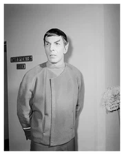 Spock Leonard Nimoy Star Trek Pilot 8x10 Photo Vintage Rare Collectible