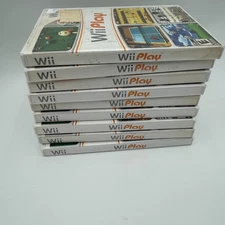 9x CASES MANUALS ONLY Nintendo Wii, WiiPlay game (Wii, 2007)