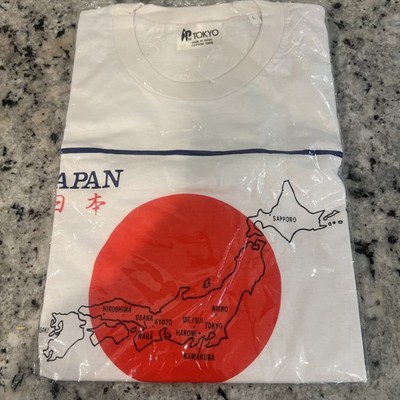 Vintage  Tokyo! Single Stitch! Map Of Japan - Size L - T-shirt -Original Package