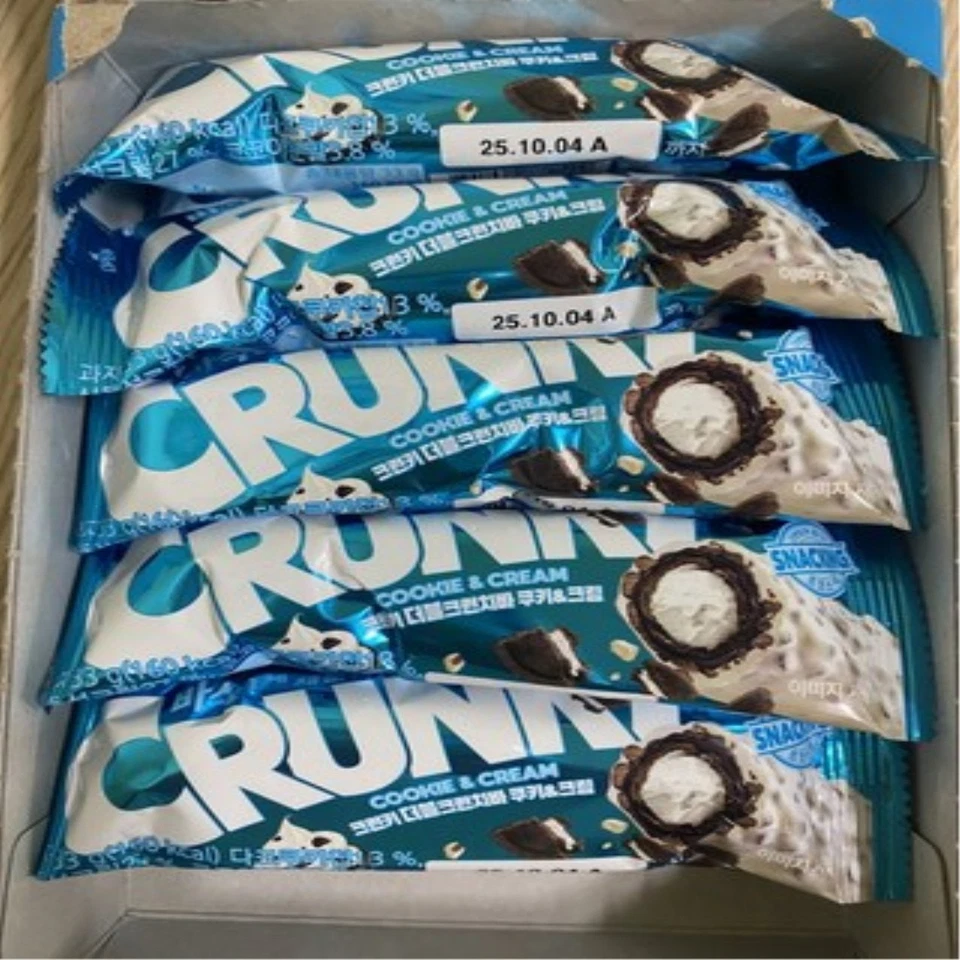 Lotte Mejor Popular Coreano Barra de Chocolate Crujiente Galleta y Crema 33g 10ea K-Snack Foto 2 de 4