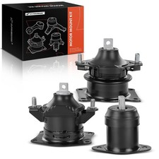 3PCS Engine Motor Mount Set Compatible with Acura TL 2004-2008 V6 3.2L, Black