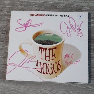 The Amigos Diner In The Sky CD 2014 Signed Folk Rock Sweet Side Rec