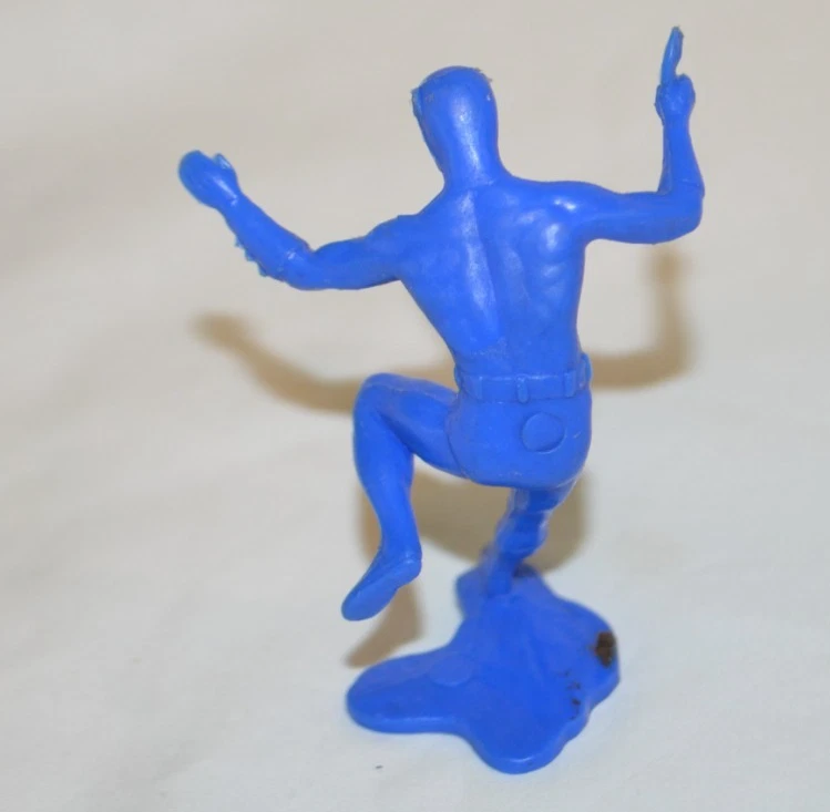 Vintage Ideal Batman Playset Figure Blue Plastic - Image 4 of 4