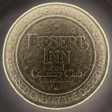 1979 Desert Inn & Country Club Casino $1 Gaming Slot Token Las Vegas Nevada