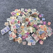 Vintage 150 Worldwide Stamp Collection Lot   Used/Cancelled   War Era  More
