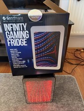 Mini Gaming Fridge with Goodmans Infinity Lights 6-Can Capacity