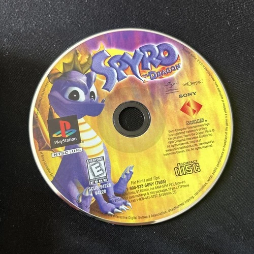 New ListingSpyro the Dragon 1 (Sony PlayStation 1 PS1, 1998) Disc Only